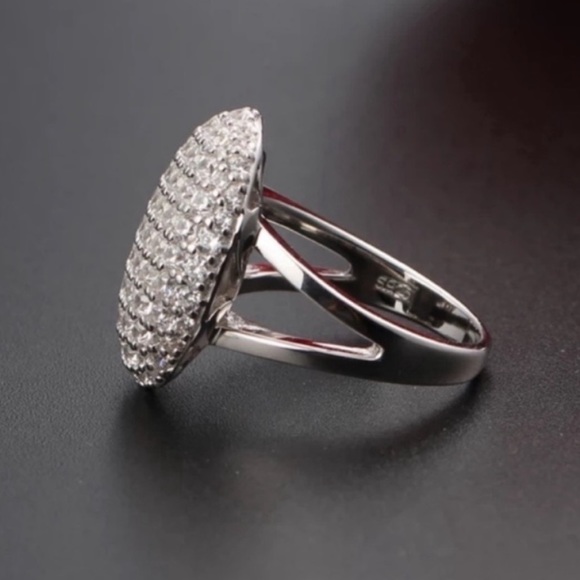 NEW BELLA 925 STERLING SILVER DIAMOND RING, BEAUTIFUL RING, SHINY RING - Picture 4 of 7